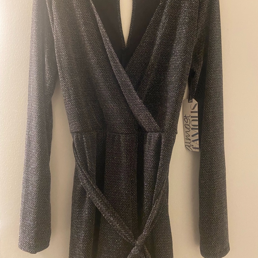Elegant Black Wrap Romper